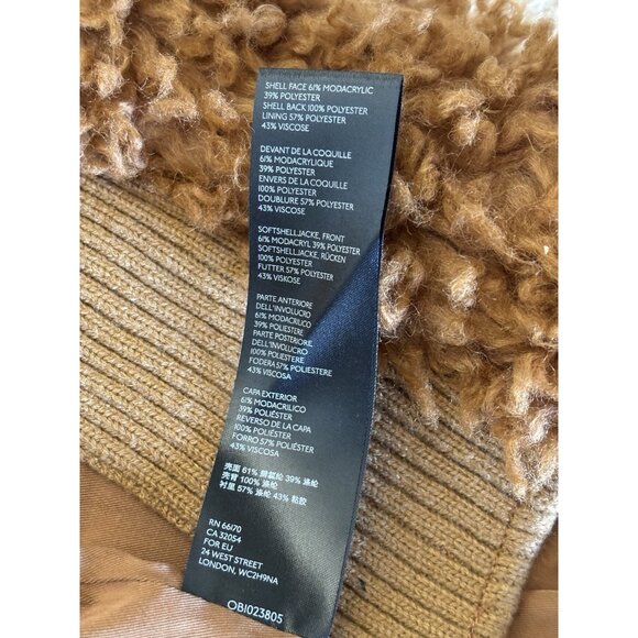 FREE PEOPLE Long Faux Mongolian Fur Cardigan Sweater Coat Coatigan Size S Shag - Picture 11 of 16